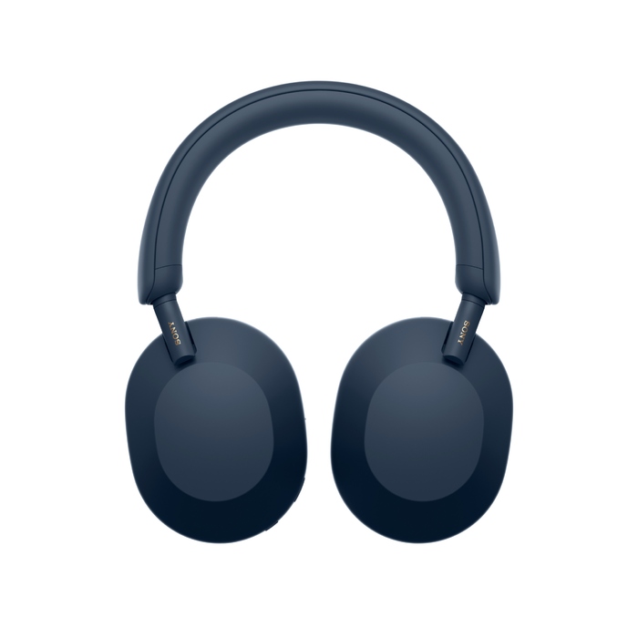 Бездротові накладні навушники Sony WH-1000XM5 з активним шумопоглинанням (ANC), сині
