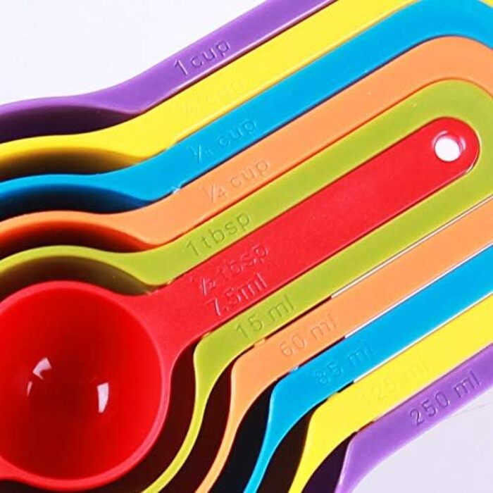 6-Piece/Set Measuring Spoons, Cups, Plastic Measuring Spoons, Scoop with Scale for Cooking, Measuring Spoons, Measuring Cups, Accurate Measurement