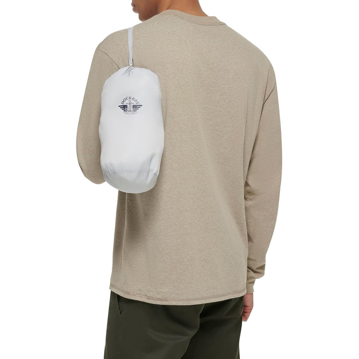 Чоловічий пуховик Docker Classic Ultra Loft Packable з альтернативним пухом (сірий, M)