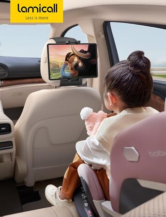 Утримувач для планшету Lamicall у автомобільну підголівник - складний, міцний кріплення для планшету, 360° обертання. Підходить для iPad, Samsung Tab, 6.1-13 дюймів