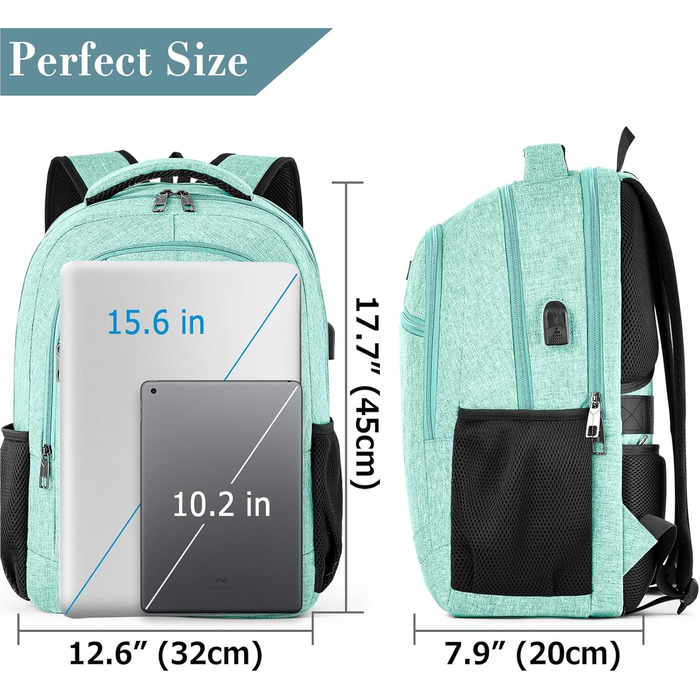 Рюкзак BIKROD для чоловіків та жінок, шкільний рюкзак для хлопчиків та дівчаток-підлітків, 15.6