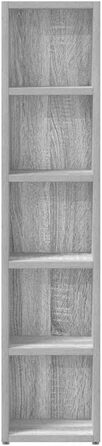 Стелаж для полиці VidaXL 2 шт., сірий Sonoma, 21 x 16 x 93.5 см - для спальні, вітальні, офісу