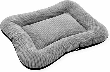 Лежанка для собак середніх та великих порід 4L Textil KLEO, миється, з блискавкою. Розміри: M (90x70 см), L (130x110x10 см). Кольори: темно-зелений, сірий в горошок.