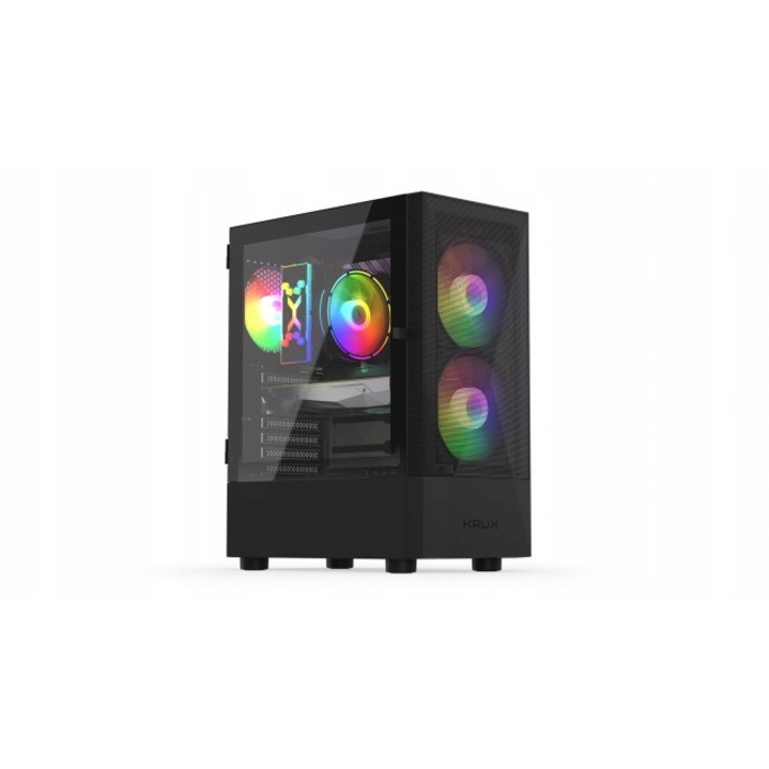 Корпус Krux Vako RGB Midi Tower, чорний