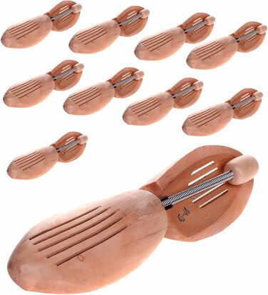 HIMRY® 5 Pairs Wooden Spiral Shoe Stretchers, Natural Wood Spiral Shoe Expanders, SHOE LAST Spiral Shoe Formers, Unisex - Women/Men, Size 35 - Size 36, KXB6001