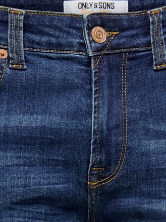 Джинси чоловічі Only Sons O&S Slim Fit Stone Washed Denim Stretch 33W/32L Середньо-сині