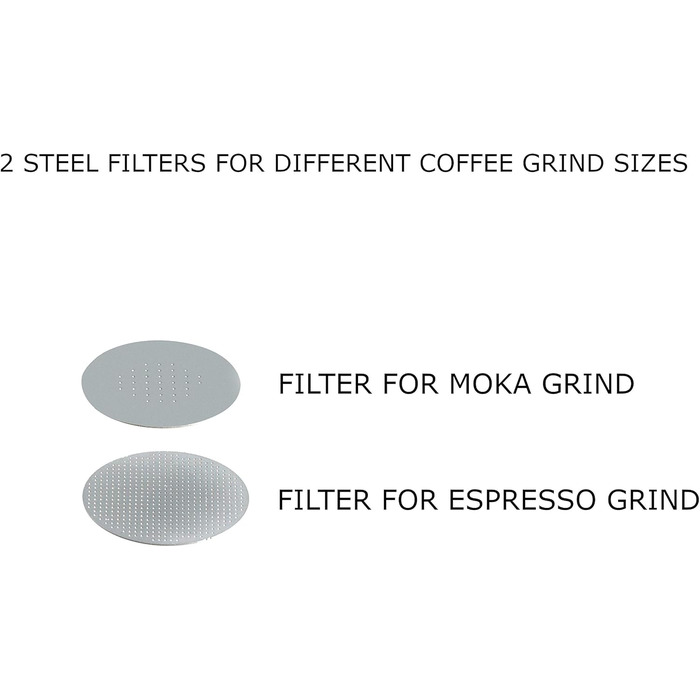 Madam - Refillable and reusable capsule, compatible with Dolce Gusto. Stainless steel and food-grade silicone. 100% Made in Italy. Pack of 2 coffee pads