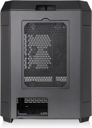 Корпус ПК Thermaltake The Tower 600 ATX Mid-Tower, чорний: скляний дизайн, USB-C, підтримка радіаторів 420/360мм