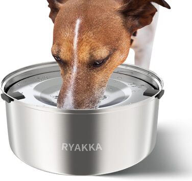 Нержавійна миска для собак 3L Anti Schling без облизування, Slow Feeder для подорожей, підходить для середніх та собак, що швидко їдять