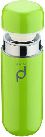 Pioneer Stainless Steel Insulated Drink Bottle - 200ml Double Wall Thermos Food Container - Keeps Hot 6h, Cold 24h - Leakproof, BPA-Free - Green