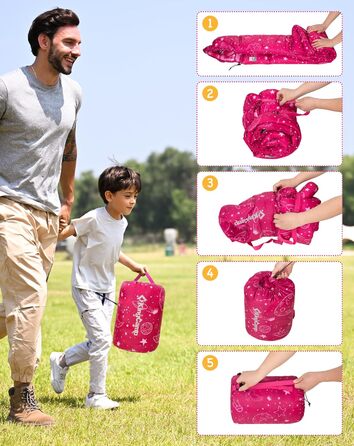 KingCamp Kids Sleeping Bag - Winter Warmth, 3-4 Season Comfort for Camping & Trekking - 170x70cm, 7°C Rating, Adjustable Length