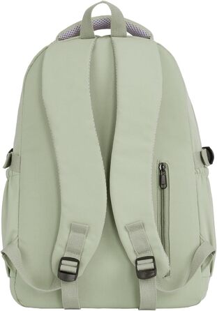 Шкільний рюкзак FIORETTO для підлітків та жінок. Водостійкий, легкий, з відділенням для ноутбука 14 дюймів. Зелений колір.