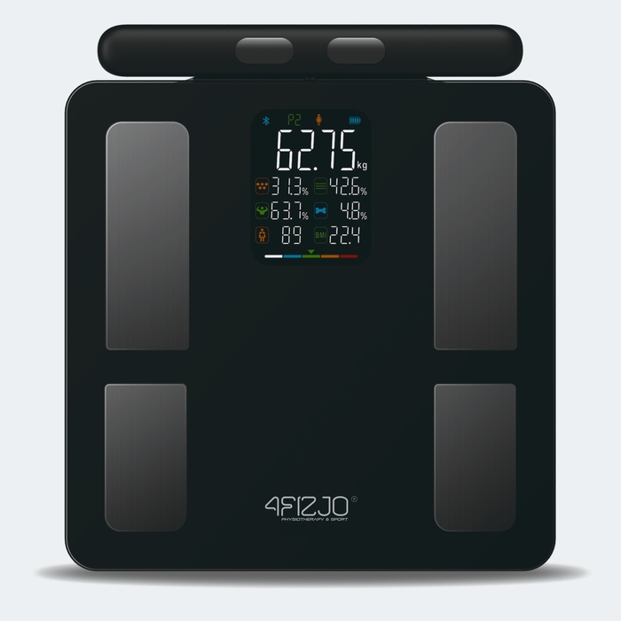 Електронні скляні ваги 4FIZJO з аналізом складу тіла, до 180 кг