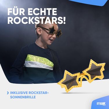 Електрогітара Max GigKit 4/4: Комплект з підсилювачем, аксесуарами та чохлом (Чорний, для дітей)