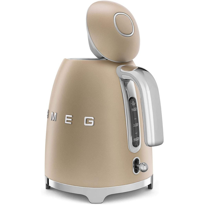 Електричний чайник Smeg KLF03PKEU 1.7L, Champagne (шампань), з нержавіючої сталі, антинакипний фільтр, автоматичне відключення