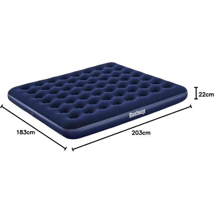 Надувне двоспальне ліжко Pavillo 203 x 183 x 22 см (Single)
