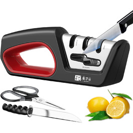 Професійний точильний набір для ножів та ножиць TG2017 4-в-1 з алмазним лезом