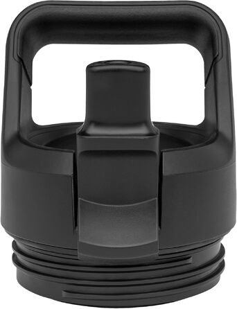 Термос-пляшка YETI Rambler 750 мл зі сталі, вакуумна ізоляція, з кришкою та трубочкою, колір Black Stone