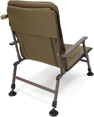 Крісло карпове G8DS® XPR Angelstuhl з підлокітниками, регульовані ноги, м'яке сидіння для риболовлі
