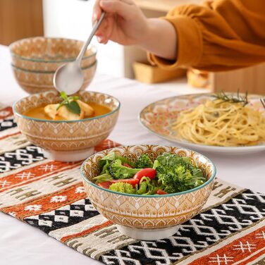 Сервіз столовий порцеляновий Vancasso MANDALA 32 елементи, для 8 осіб, богемський стиль, ручна робота