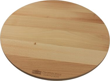 The White House Lazy Susan Wood - Rotating Tray - Swivel Serving Platter - Rotating Tray - Cake Stand - Cake Plate - Pizza Board - Turntable (45 cm)