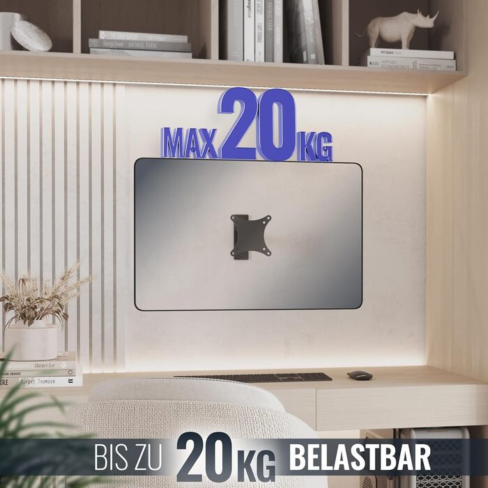 Настінне кріплення для монітора/телевізора RICOO S3911 13-34 дюйми VESA 75x75/100x100 поворотне