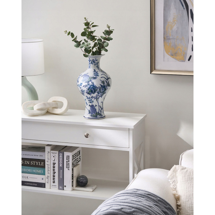 Ваза Beliani з порцеляни, 17 x 36 см