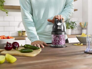 Електричний подрібнювач Ninja Express Chop Mini NJ1002EUBK – для соусів, дипів, пюре та супів