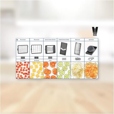 Набір для нарізки овочів та фруктів Genius Nicer Dicer Chef (15 частин) | Набір для кухні, овочерізка, фруторізка, терка, овочевий слайсер
