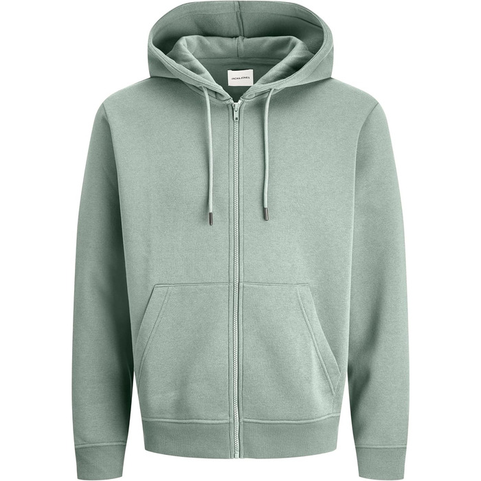 Чоловіча однотонна куртка-худі Jack & Jones, чорна, розмір XL