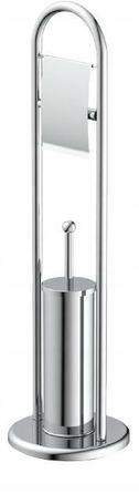 Тримач для туалетного паперу та йоржик для унітаза EISL, хром, 80 см