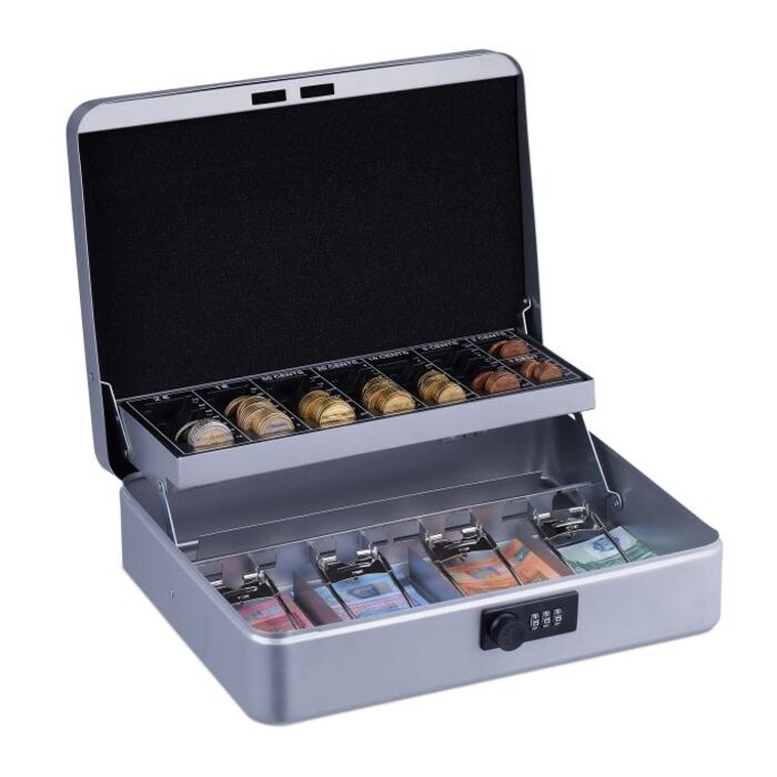 Relaxdays Combination Lock Cash Box - Euro