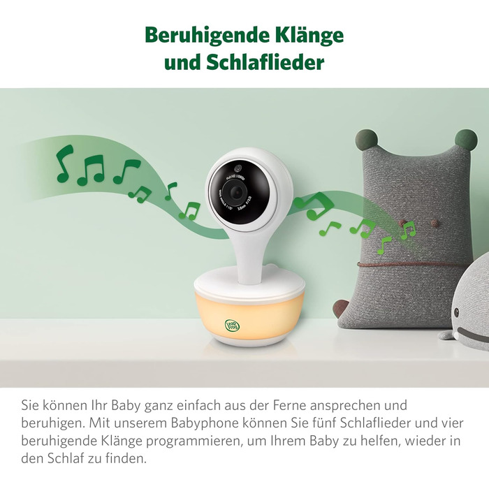 Відеоняня LeapFrog LF2513 без Wi-Fi, IPS LCD екран 2.8 дюйма, поворот та нахил, нічне бачення, 300 метрів, датчик температури, до 12 годин роботи, LF2513 2.8' Video (LF815HD 5' Video)