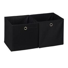 Relaxdays Fabric Storage Boxes - Set of 2