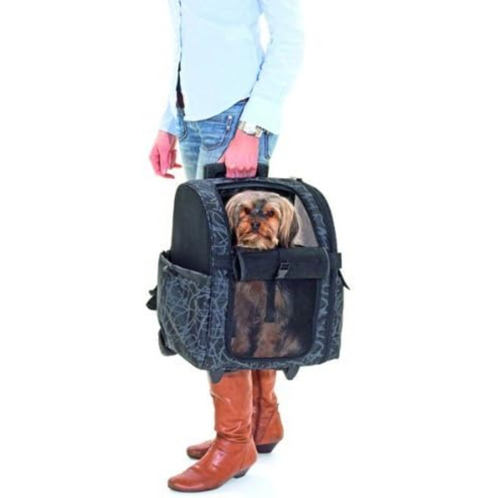 Чемодан Karlie Smart Trolley City L чорного кольору, 52 x 29 x 32 см