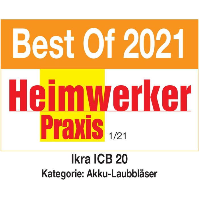 IKRA Battery Axial Leaf Blower ICB 20, ergonomic, compact, lightweight, including battery and charger