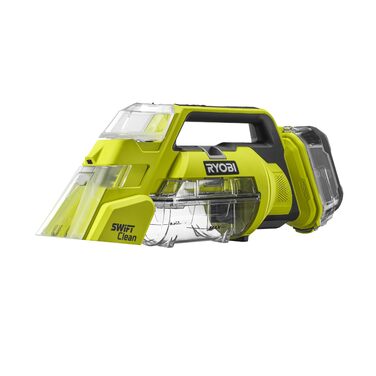 RYOBI 18V ONE+ Акумуляторний Текстильний Очищувач Pro: Потужне Видалення Плям, 2-в-1 Мийна Щітка, Dual-Tank, для Дому та Автомобіля (RDC18-0)