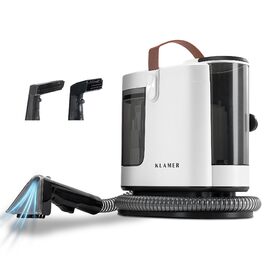 KLAMER Пилосос миючий для м'яких меблів та килимів 500W, 2-баковий, 1.6л, 15 кПа, з функцією самоочищення