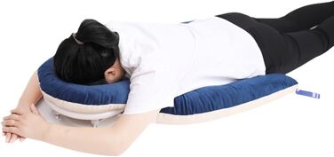 HoldOne Light Vitrectomy Eye Surgery Recovery Pillow, adjustable height & 1 chest pads, reversible face-down support for Macula & Retina removal patients, for patients during