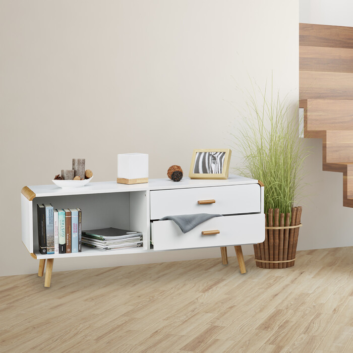 Relaxdays Sideboard with Rounded Corners