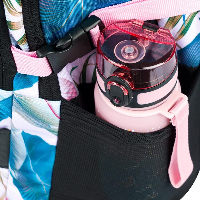 Шкільний рюкзак Baagl для хлопчиків та дівчаток - рюкзак на скейтборді з відділенням для ноутбука та нагрудним ременем, для школи, старшої школи, середньої школи, принт Skate Leafs