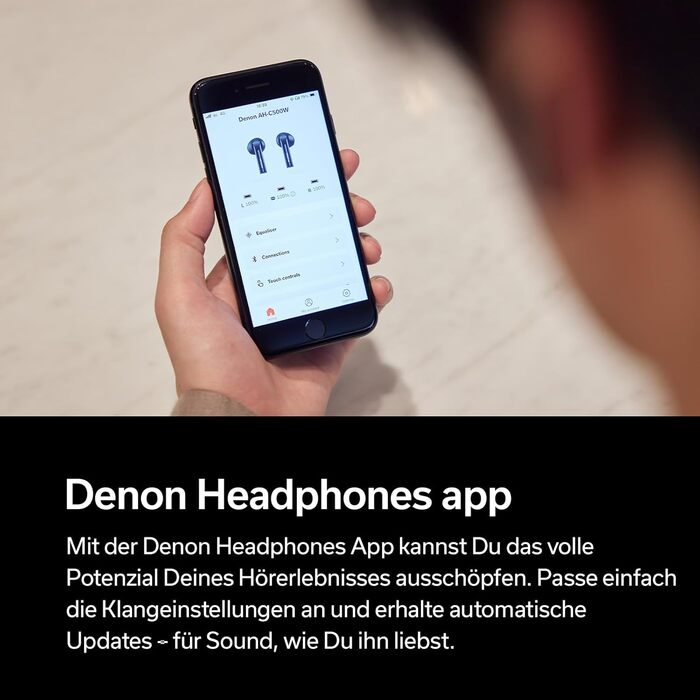 Бездротові навушники Denon AH-C500W - білі, Bluetooth, з мікрофоном, водостійкі