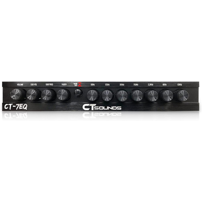 Автомобільний параметричний еквалайзер CT Sounds CT-7EQ, 7-смуговий, 1/2 DIN