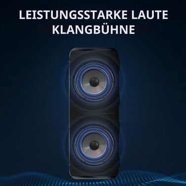 CYBORIS 2 Портативна Bluetooth колонка, водонепроникна, 20 Вт, 24 год, True Wireless