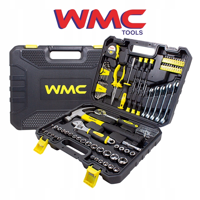 Набір інструментів WMC Tools 128 предметів, торцеві головки 1/4