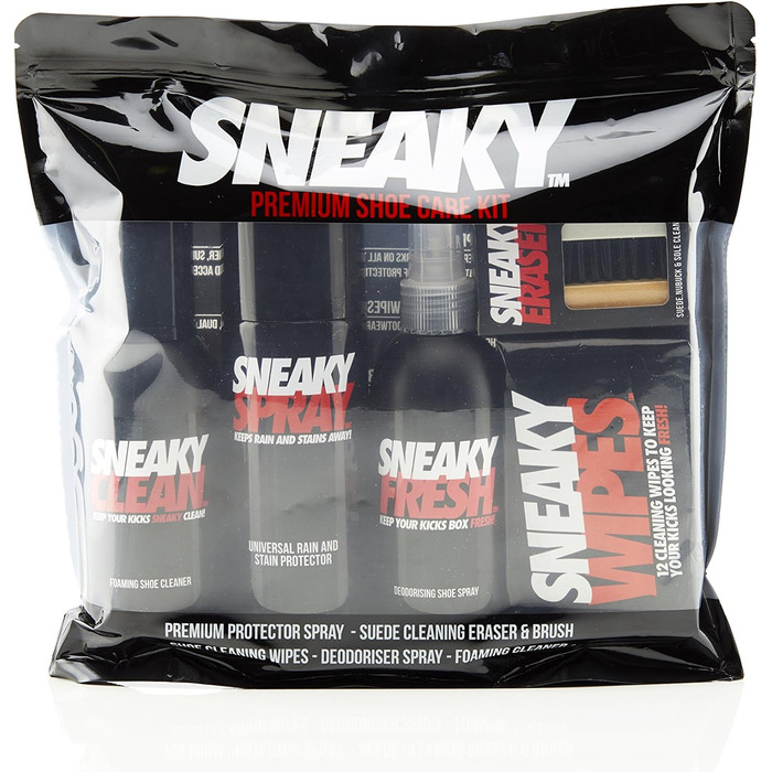Sneaky Complete Shoe Care Kit – Sports Shoe & Suede Protector Spray, Cleaning Set