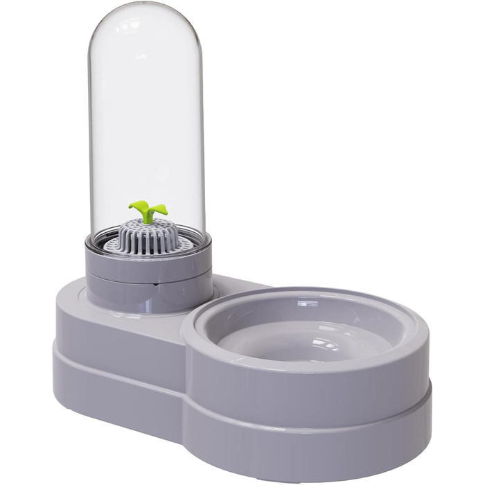 Автоматичний поїльник для котів та собак, 580 мл, фонтанчик для тварин з фільтром (сірий)