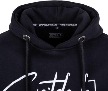 Чоловічий худі Spitzbub з капюшоном, чорний, розмір XL. Стильний дизайн, капюшонний пуловер