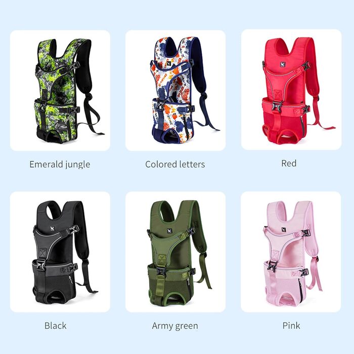 Рюкзак-переноска для домашніх тварин, водонепроникний, регульований, для собак середніх та маленьких порід (DG-M)