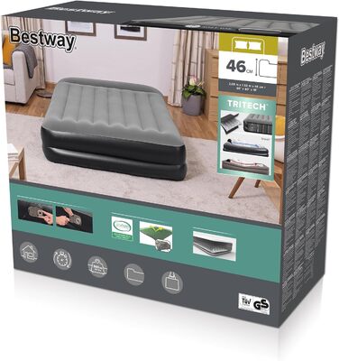 Надувне ліжко Bestway Premium Plus з вбудованим насосом